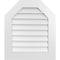 Ekena Millwork Octagonal Top Surface Mount PVC Gable Vent w/ 3-1/2"W x 1"P Standard Frame, 24"W x 28"H GVPOT24X2801SN - alternate 1